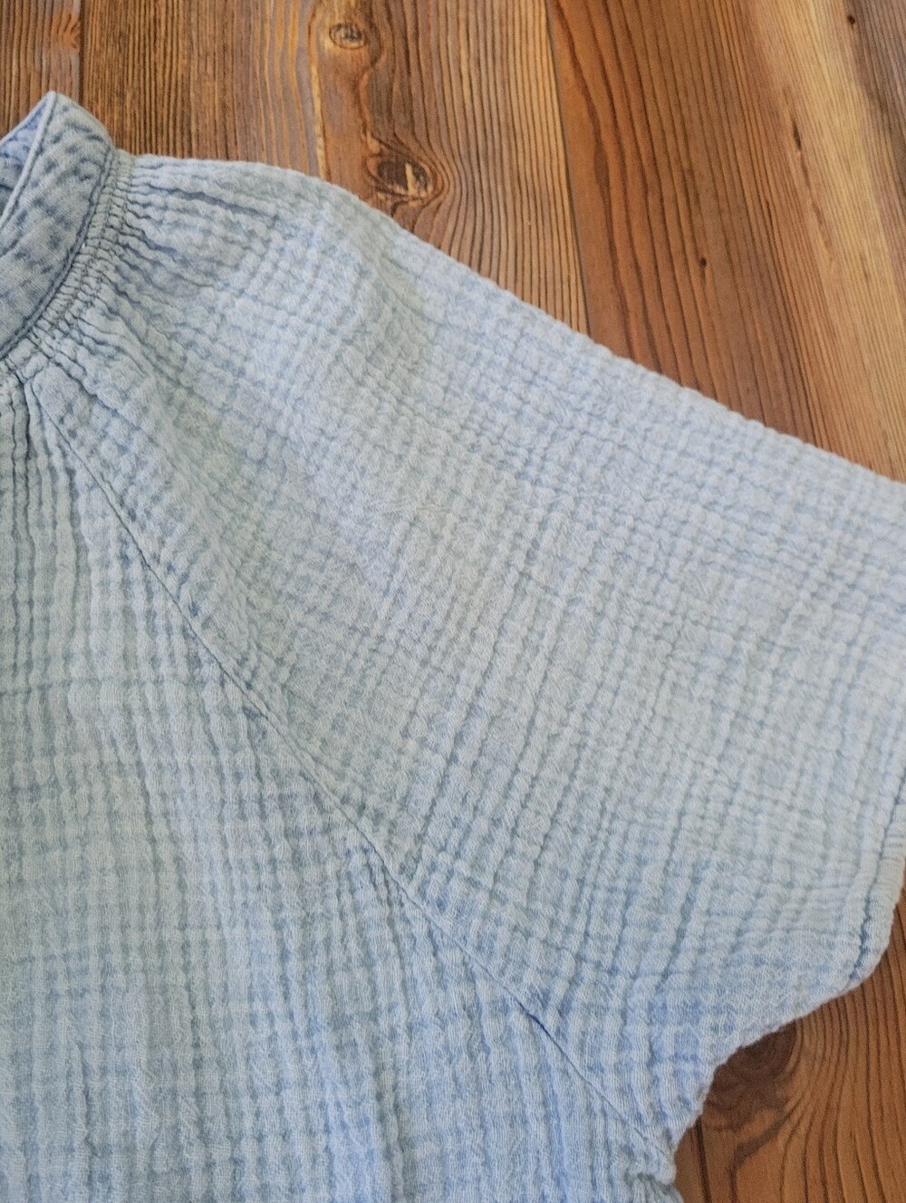 Beach Lunch Lounge Womens Size 1X Seersucker 100% Cotton Button Up Shirt - Picture 5 of 10